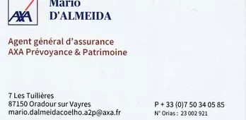 M. Mario D'ALMEIDA : AXA Prévoyance et Patrimoine
